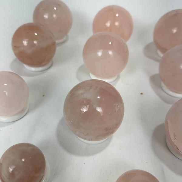 Rose Quartz Spheres (7709) - 3,7 kg