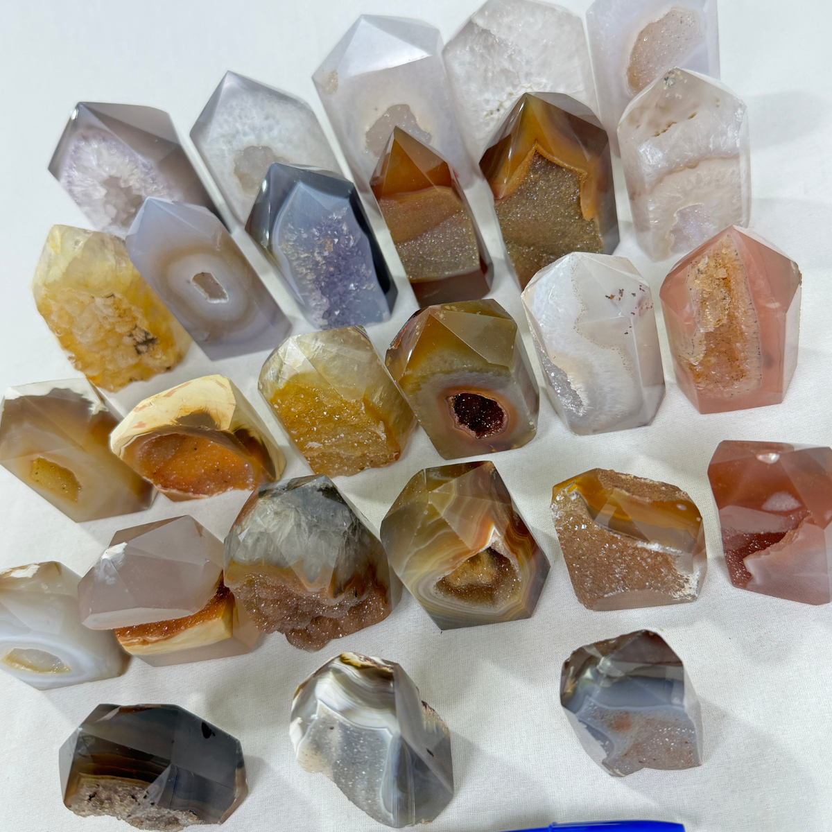 Agate Druzy Polished Points (8434) - 3.89kg