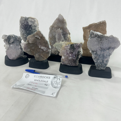 Amethyst Flower on Wooden Base (8084) - 2.13kg