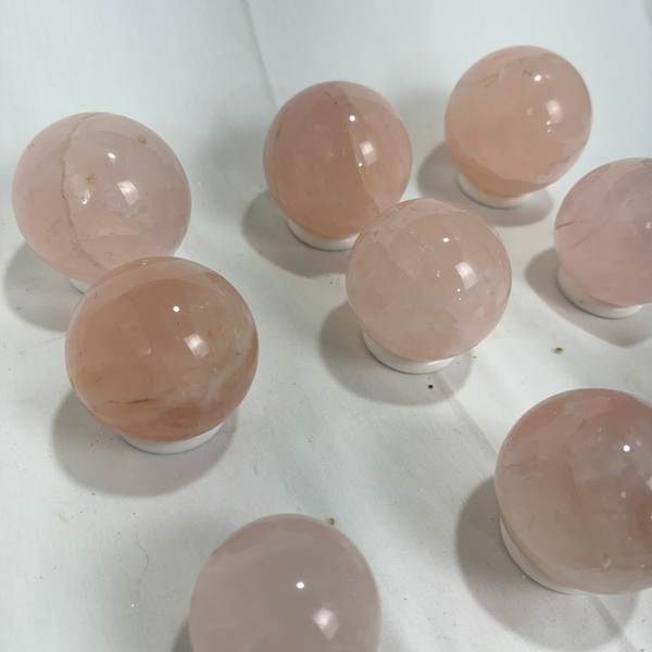 Rose Quartz Spheres (7709) - 3,7 kg