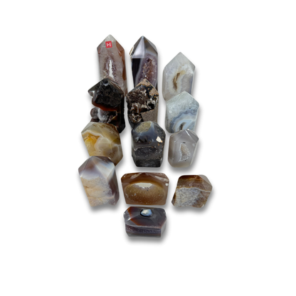 Agate Druzy Polished Points (8418) - 3.35kg