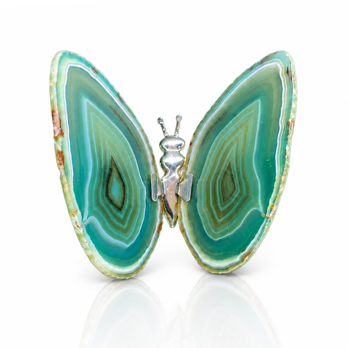 Green Agate Butterfly Decor (by pc)