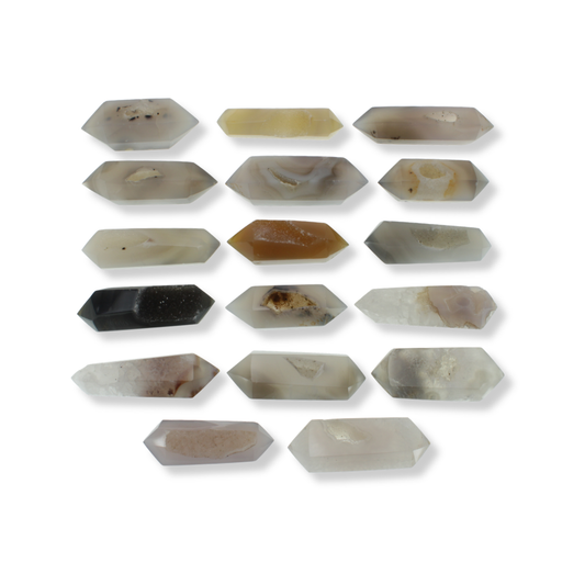 Agate Druzy Double Terminated Points (1.16kg)