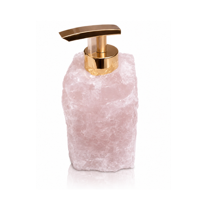 Raw Rose Quartz Soap Dispenser (by pc)