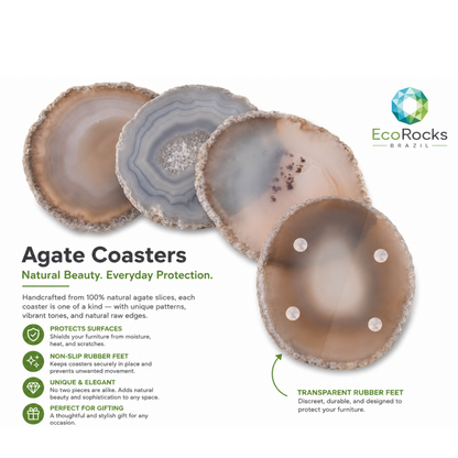 Natural Agate Drink Coaster