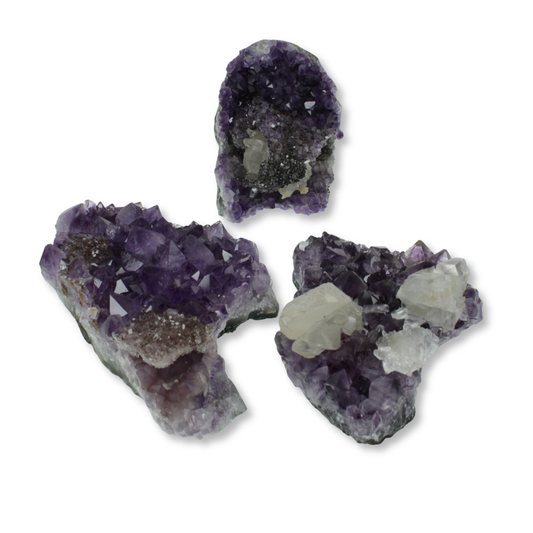 Amethyst Clusters with Calcite (3.91kg)