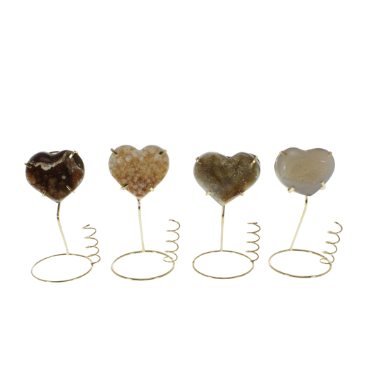 Agate Heart Pen Holder (4pcs)