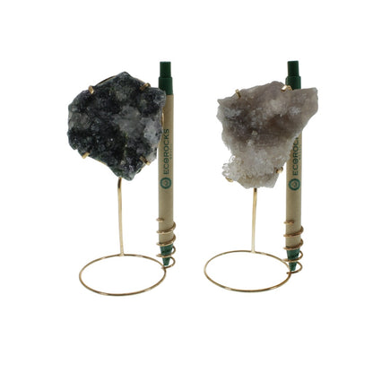 Amethyst Flower Pen Holder