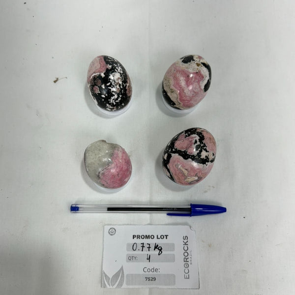 Rhodonite Eggs (7529) - 0,77 kg
