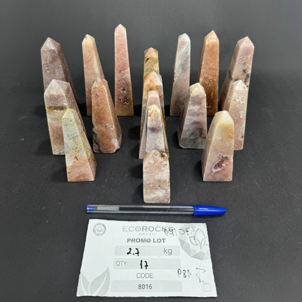 Pink Amethyst Obelisks (8016) - 2.7kg