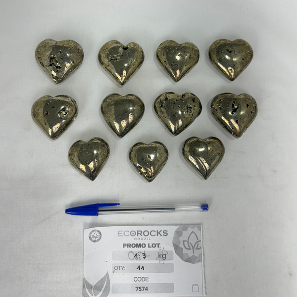 Pyrite Hearts (7574) - 1.3kg