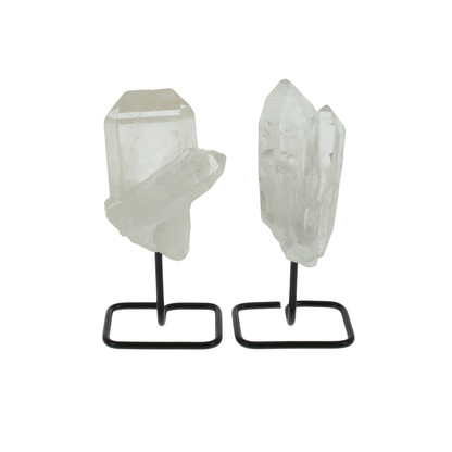 Clear Quartz Cluster on Stand