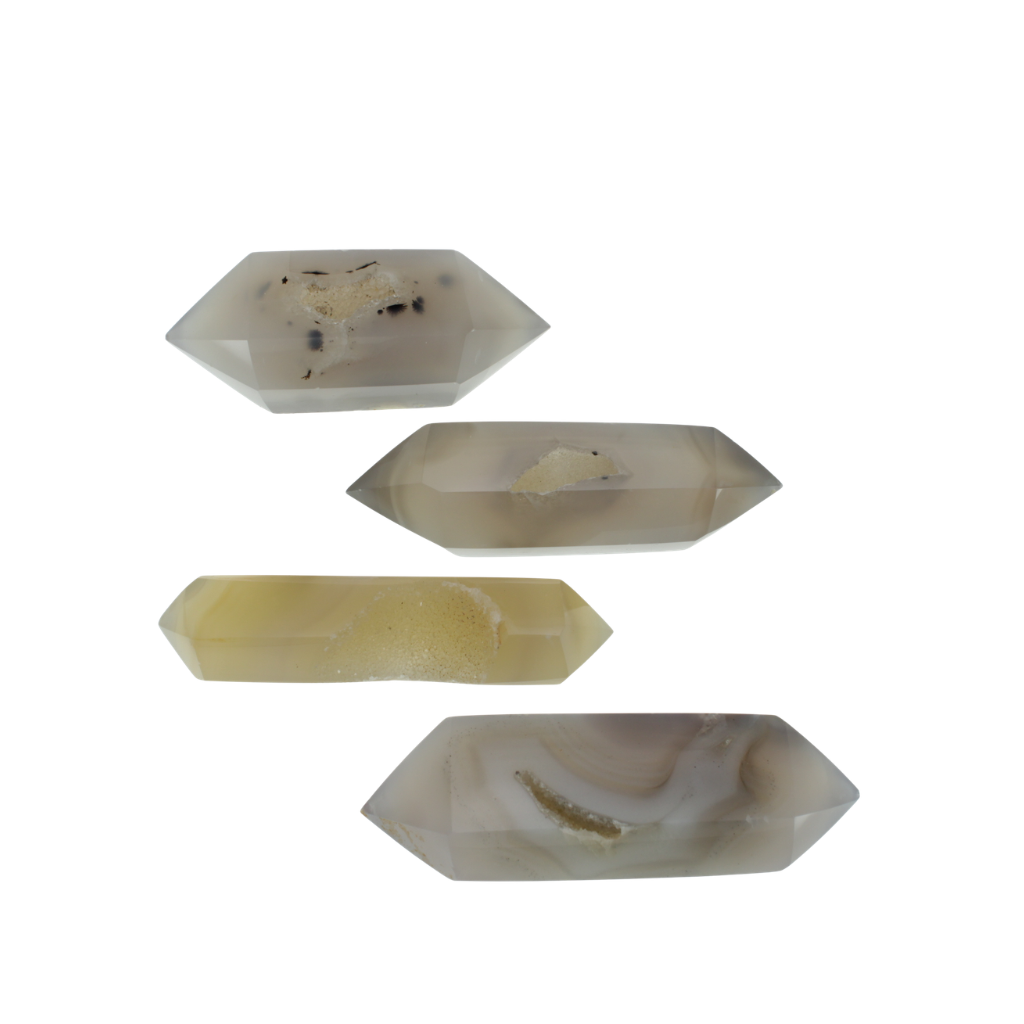 Agate Druzy Double Terminated Points (1.16kg)