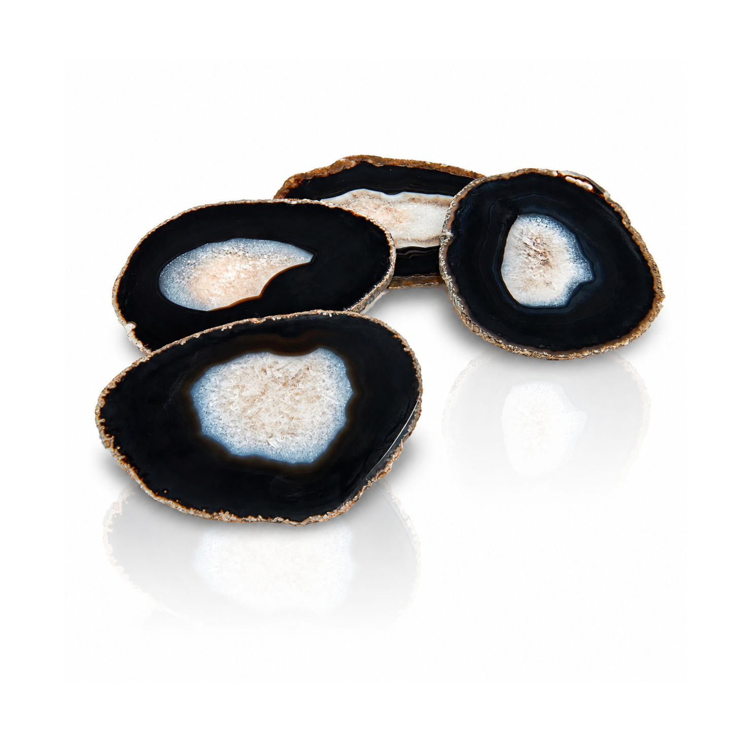Black Agate Drink Coasters