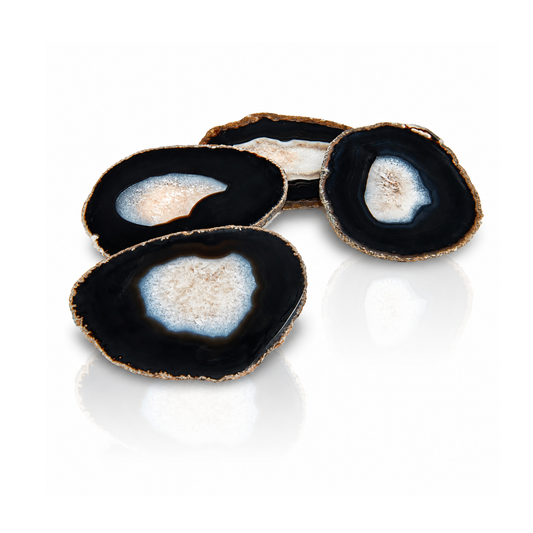 Black Agate Drink Coasters