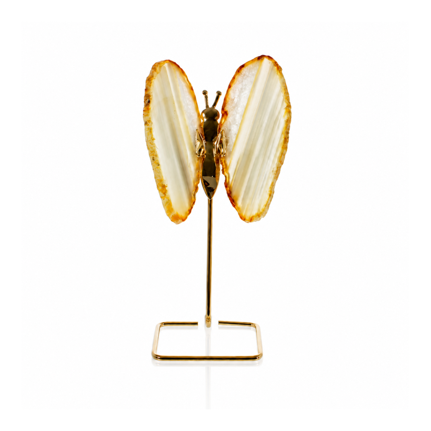 Natural Agate Butterfly on Stand (by pc)