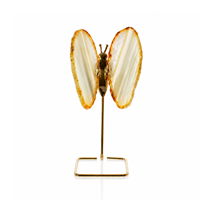 Natural Agate Butterfly on Stand (by pc)