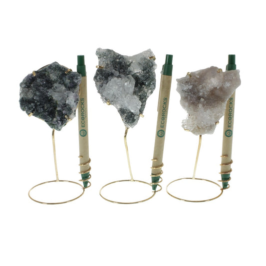 Amethyst Flower Pen Holder