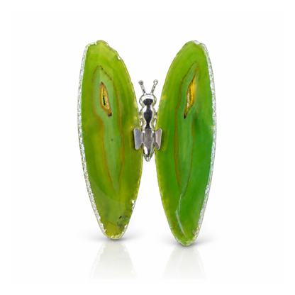 Green Agate Butterfly Decor (by pc)