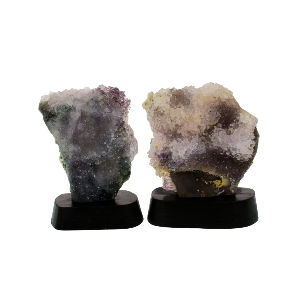 Amethyst Flower on Wooden Base (2.37kg)