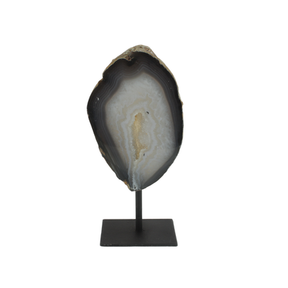 Agate Druzy Slabs On Metal Stand (2.16kg)