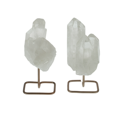 Clear Quartz Cluster on Stand