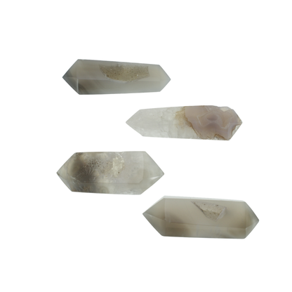 Agate Druzy Double Terminated Points (1.16kg)