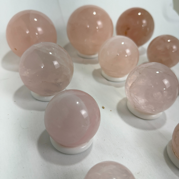 Rose Quartz Spheres (7710) - 4.1kg