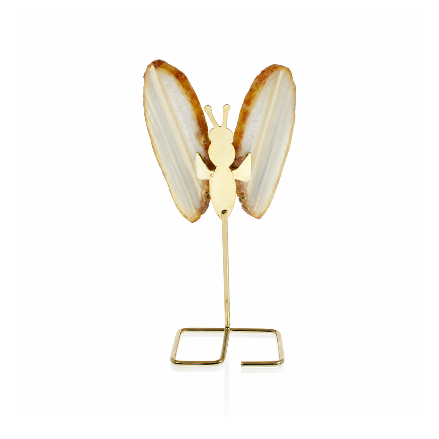 Natural Agate Butterfly on Stand (by pc)