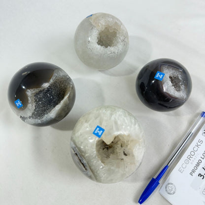 Agate Druzy Spheres (8396) - 3.17kg
