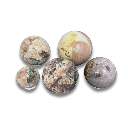 Pink Amethyst Spheres (7748) - 7.04KG