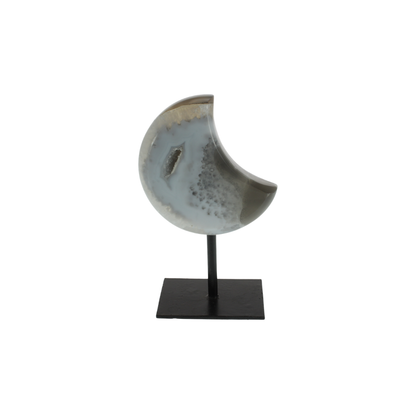 Agate Druzy Moons on Stands (1.52kg)