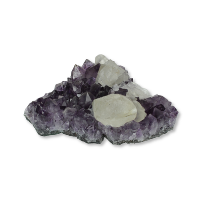 Amethyst Clusters with Calcite (3.91kg)