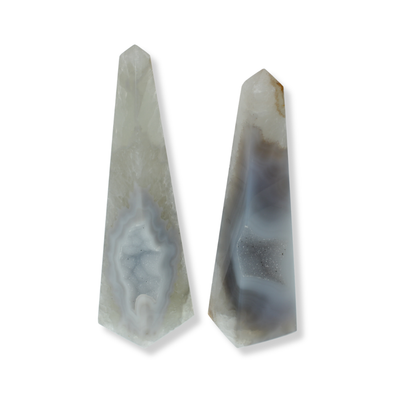 Agate Druzy Obelisks (2.28kg)