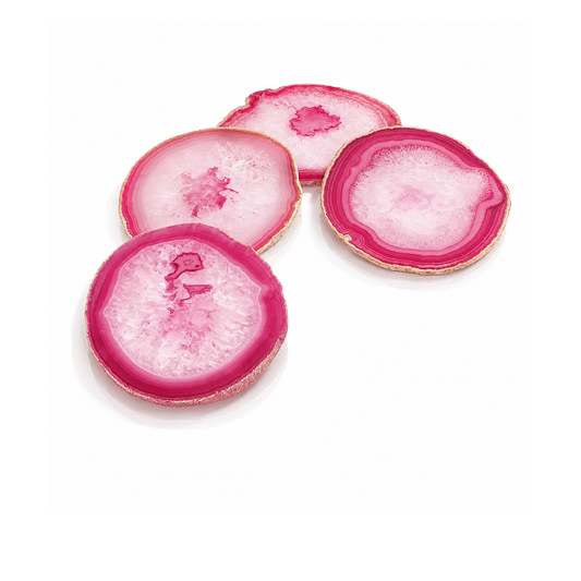 Pink Agate Drink Coaster