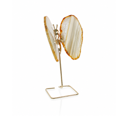 Natural Agate Butterfly on Stand (by pc)