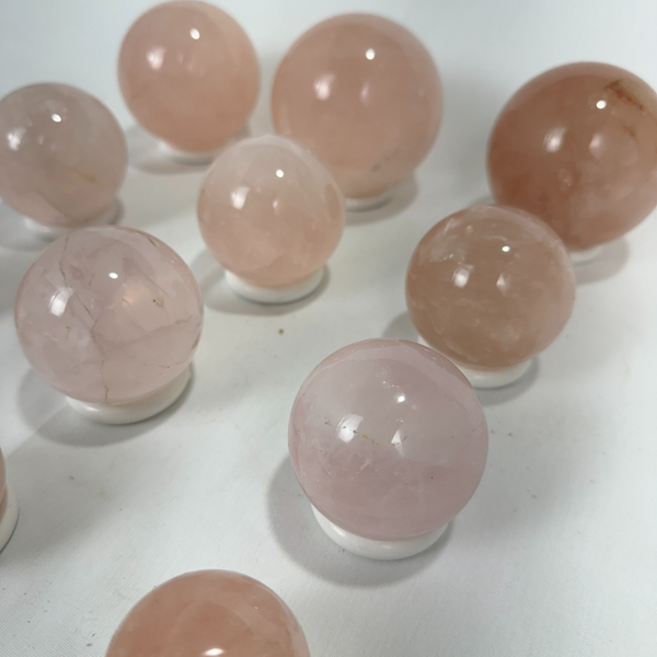 Rose Quartz Spheres (7710) - 4.1kg