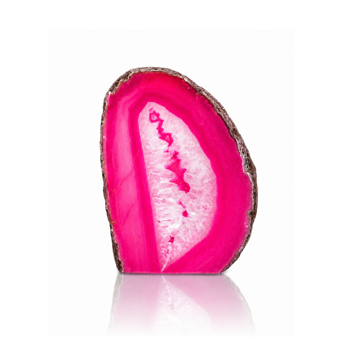 Pink Agate Candle Holder and Pen Holder (by pc)