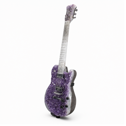 Amethyst Druzy Geode Guitar