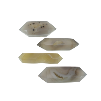 Agate Druzy Double Terminated Points (1.16kg)