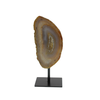 Agate Druzy Slabs On Metal Stand (2.16kg)