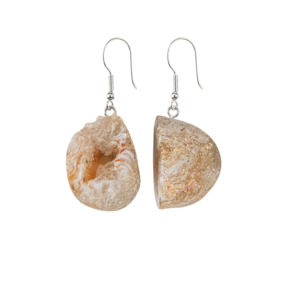 Agate Geode Earring