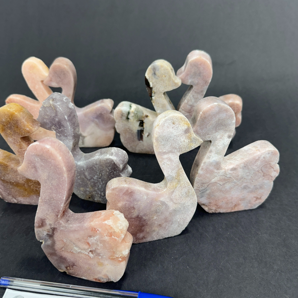 Pink Amethyst Swans (7774) - 1.89kg