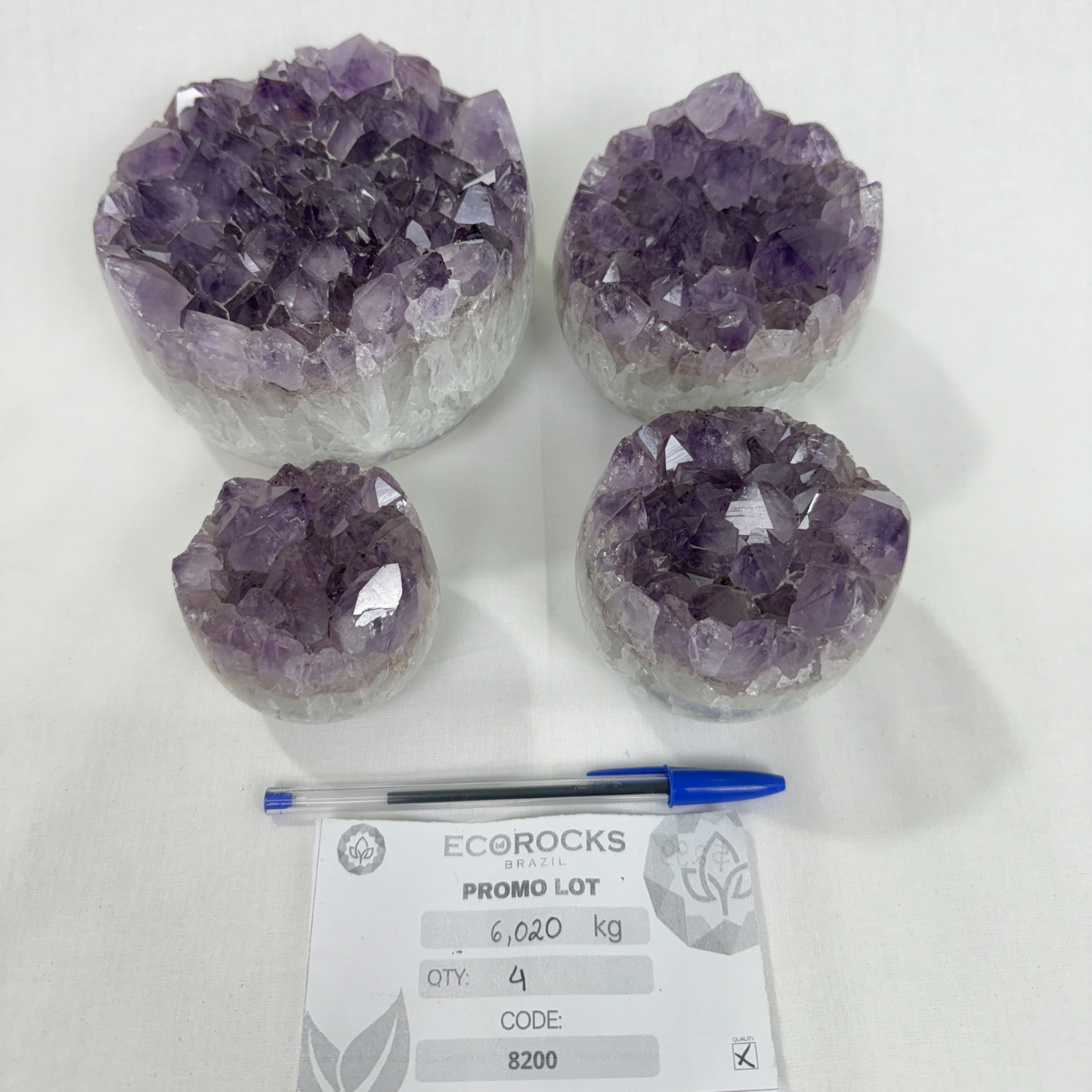 Amethyst Half Spheres (8200) - 6,02kg