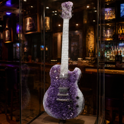 Amethyst Druzy Geode Guitar