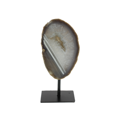 Agate Druzy Slabs On Metal Stand (2.16kg)