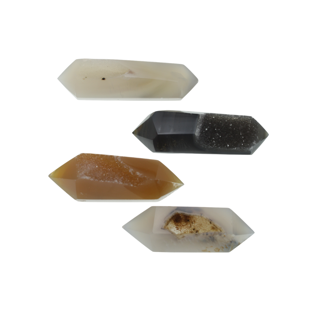 Agate Druzy Double Terminated Points (1.16kg)