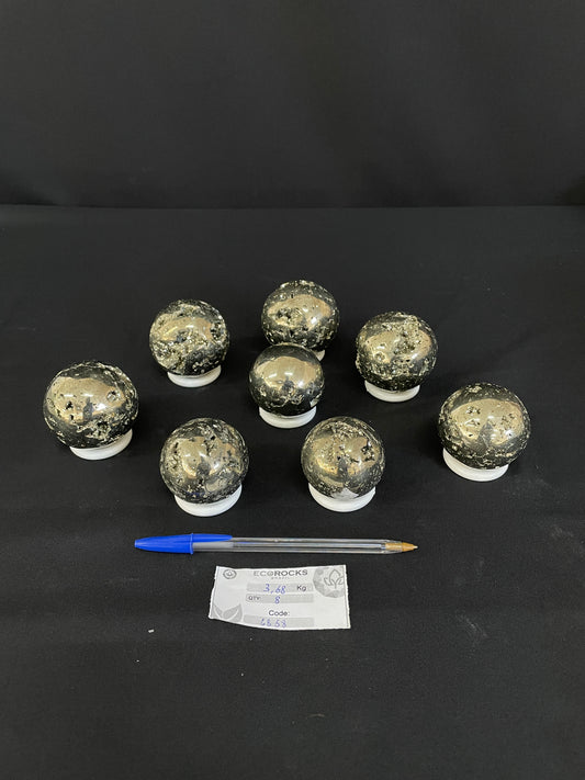 Pyrite Polished Spheres (6858) - 3,68 kg