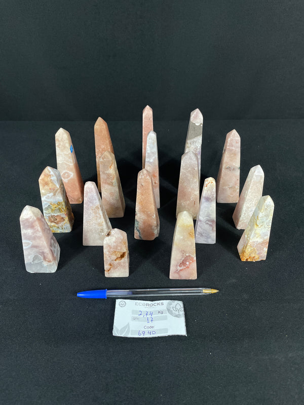 [PROMO LOT] Pink Amethyst Obelisks (6940) - 2,74 kg
