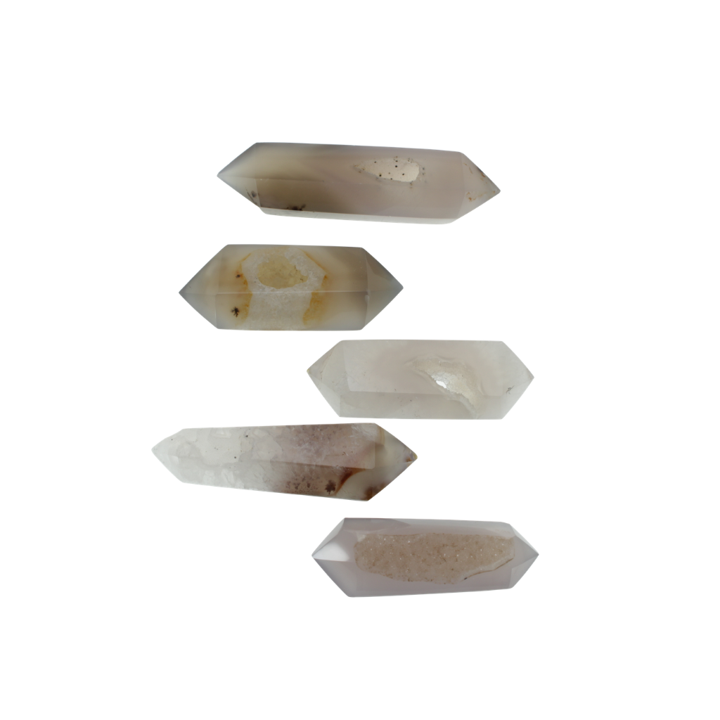 Agate Druzy Double Terminated Points (1.16kg)